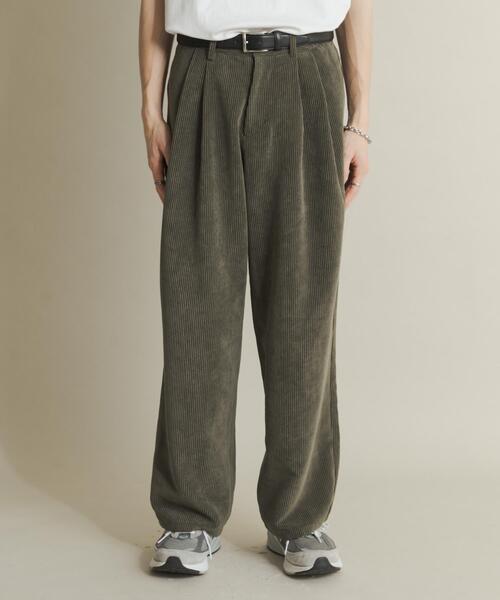 SENSE OF PLACE by URBAN RESEARCH（センスオブプレイスバイアーバンリサーチ）の「ウォッシュドコーデュロイワイドパンツ（その他パンツ・メンズ・ライトベージュ/ブラック/グリーン/ブラウン・LARGE/MEDIUM）」の11枚目の写真