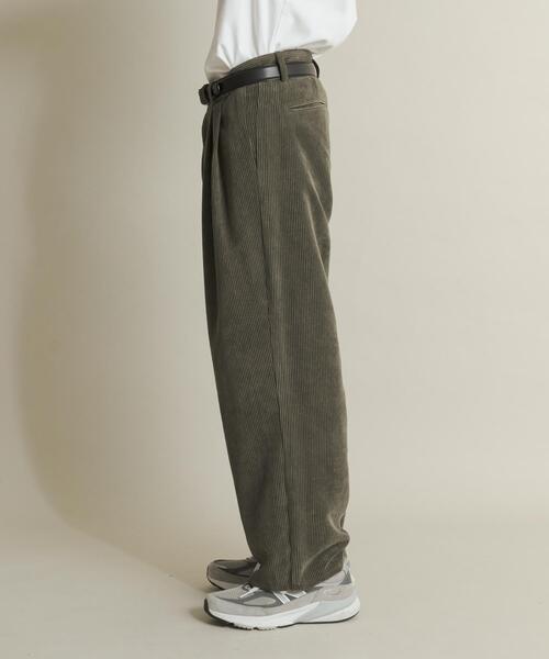 SENSE OF PLACE by URBAN RESEARCH（センスオブプレイスバイアーバンリサーチ）の「ウォッシュドコーデュロイワイドパンツ（その他パンツ・メンズ・ライトベージュ/ブラック/グリーン/ブラウン・LARGE/MEDIUM）」の10枚目の写真