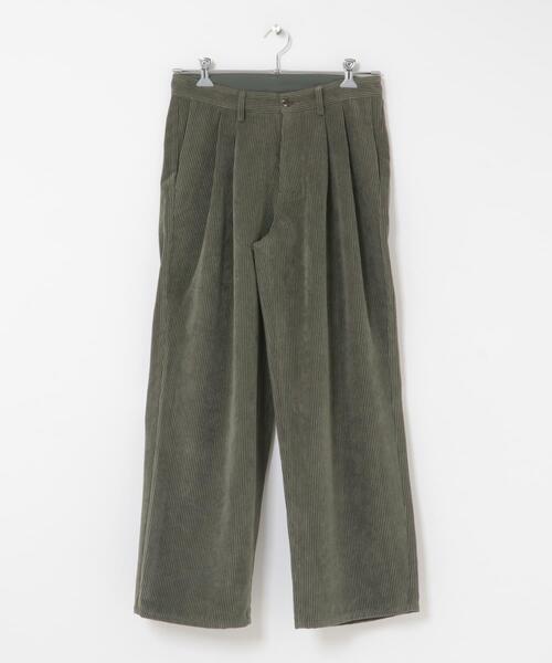 SENSE OF PLACE by URBAN RESEARCH（センスオブプレイスバイアーバンリサーチ）の「ウォッシュドコーデュロイワイドパンツ（その他パンツ・メンズ・ライトベージュ/ブラック/グリーン/ブラウン・LARGE/MEDIUM）」の8枚目の写真