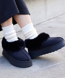 MONO-MART | ムートンライクボア ボリュームショートブーツ(ブーツ)