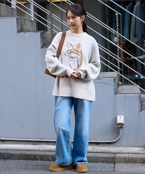 MONO-MART（モノマート）の「ムートンライクボア ボリュームショートブーツ（ブーツ・レディース・キャメル/ブラック/グレイッシュベージュ・XL/L/M/S）」の9枚目の写真