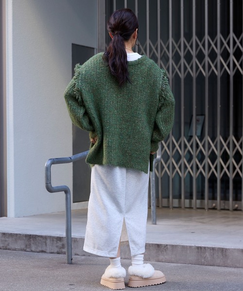 MONO-MART（モノマート）の「ムートンライクボア ボリュームショートブーツ（ブーツ・レディース・キャメル/ブラック/グレイッシュベージュ・XL/L/M/S）」の20枚目の写真