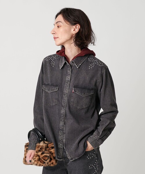 国内EXCLUSIVE】＜Levi's＞スタッズ デニムウエスタンシャツ（シャツ