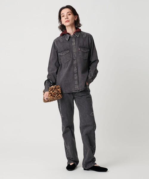 国内EXCLUSIVE】＜Levi's＞スタッズ デニムウエスタンシャツ（シャツ