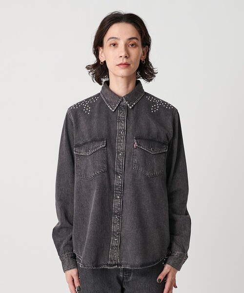 国内EXCLUSIVE】＜Levi's＞スタッズ デニムウエスタンシャツ（シャツ