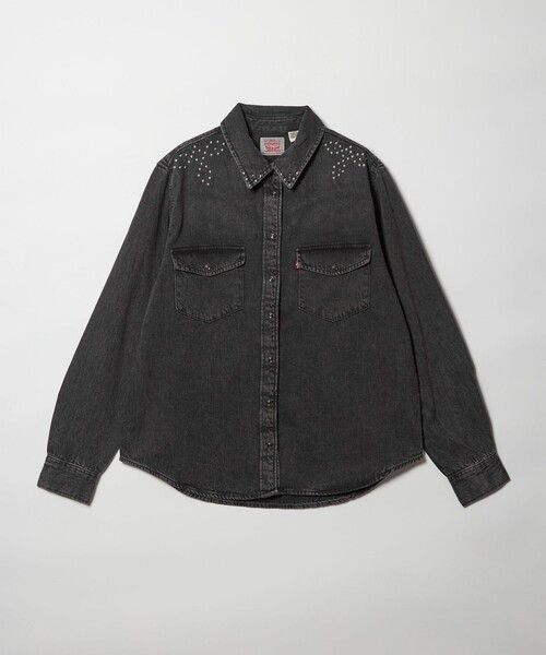 Levi's(リーバイス)の「【国内EXCLUSIVE】<Levi's>スタッズ デニムウエスタンシャツ(シャツ/ブラウス・レディース・ブラック・L)」の9枚目の写真