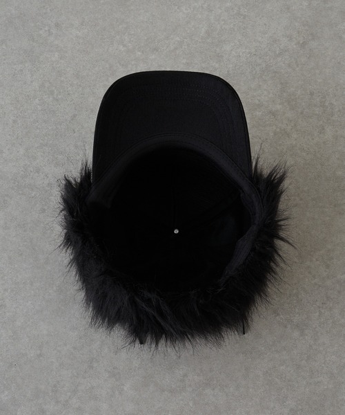 RAY CASSIN(レイカズン)の「イヤーマフキャップ(キャップ・レディース・ブラック/ブラウン・FREE)」の4枚目の写真