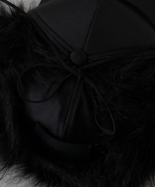 RAY CASSIN(レイカズン)の「イヤーマフキャップ(キャップ・レディース・ブラック/ブラウン・FREE)」の3枚目の写真