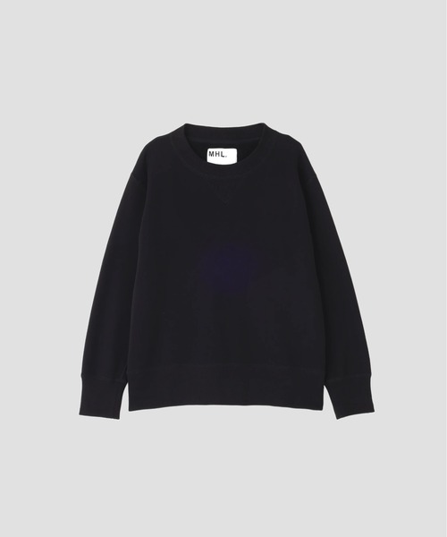 MHL.（エムエイチエル）の「LIGHT LOOPBACK COTTON（スウェット・レディース・ブラック/グレー・2）」の10枚目の写真