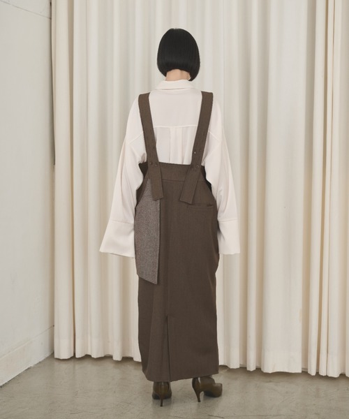 AIC.（エーアイシー）の「アシンメトリーラップワンピース（ワンピース・レディース・グレー/ブラック/ブラウン・FREE）」の11枚目の写真