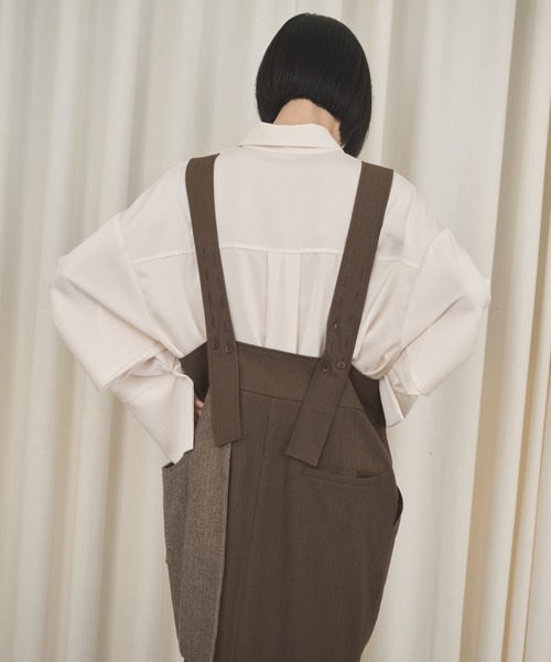 AIC.（エーアイシー）の「アシンメトリーラップワンピース（ワンピース・レディース・グレー/ブラック/ブラウン・FREE）」の16枚目の写真