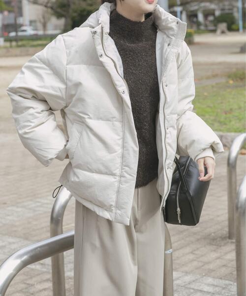 ITEMS URBANRESEARCH（アイテムズ アーバンリサーチ）の「『撥水』フードダウンジャケット（ダウンジャケット/コート・レディース・ブラック/カーキ/ホワイト系その他・SMALL/MEDIUM）」の14枚目の写真