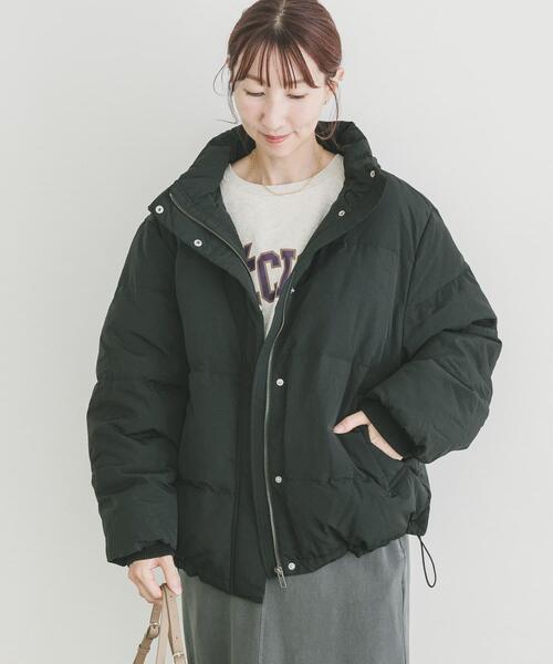 ITEMS URBANRESEARCH（アイテムズ アーバンリサーチ）の「『撥水』フードダウンジャケット（ダウンジャケット/コート・レディース・ブラック/カーキ/ホワイト系その他・SMALL/MEDIUM）」の8枚目の写真