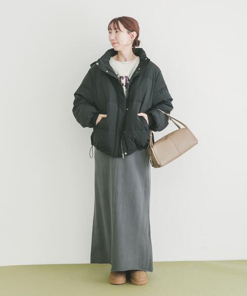 ITEMS URBANRESEARCH（アイテムズ アーバンリサーチ）の「『撥水』フードダウンジャケット（ダウンジャケット/コート・レディース・ブラック/カーキ/ホワイト系その他・SMALL/MEDIUM）」の5枚目の写真