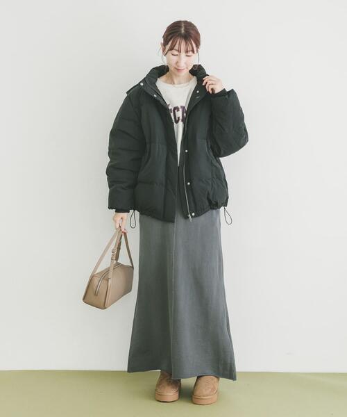 ITEMS URBANRESEARCH（アイテムズ アーバンリサーチ）の「『撥水』フードダウンジャケット（ダウンジャケット/コート・レディース・ブラック/カーキ/ホワイト系その他・SMALL/MEDIUM）」の6枚目の写真