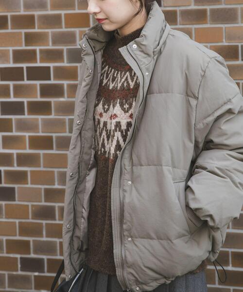 ITEMS URBANRESEARCH（アイテムズ アーバンリサーチ）の「『撥水』フードダウンジャケット（ダウンジャケット/コート・レディース・ブラック/カーキ/ホワイト系その他・SMALL/MEDIUM）」の16枚目の写真