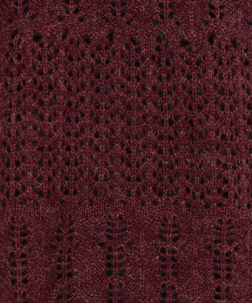 N.(N. Natural Beauty Basic)(エヌエヌナチュラルビューティーベーシック)の「カギアミ風ヘアリーニットビスチェ(その他トップス・レディース・バーガンディー/ブラウン/オフホワイト・MEDIUM)」の19枚目の写真