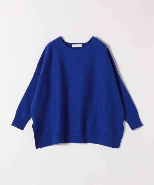 quaranciel:〈洗濯機可能〉ボートネック ワイド ニット プルオーバー