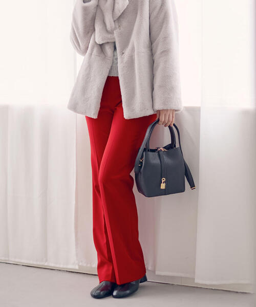 PINKY&DIANNE（ピンキーアンドダイアン）の「◆２ＷＡＹストレッチフレアパンツ（その他パンツ・レディース・ブラック/レッド・38/36/34/40）」の2枚目の写真