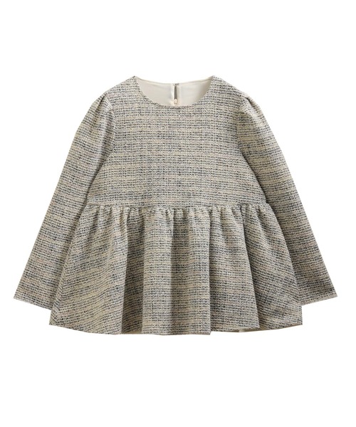 ツイードバックベロアリボンペプラムトップス（その他トップス）｜Fit