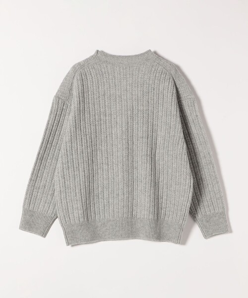 セール】SHIPS any: リブ タック編み Vネック ルーズ ニット