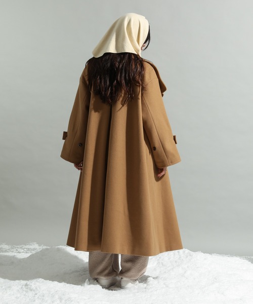 CRAFT STANDARD BOUTIQUE(クラフトスタンダードブティック)の「12GGフルニードルニットスカーフ(バンダナ/スカーフ・レディース・ブラウン/グレー/ライトイエロー・FREE)」の7枚目の写真