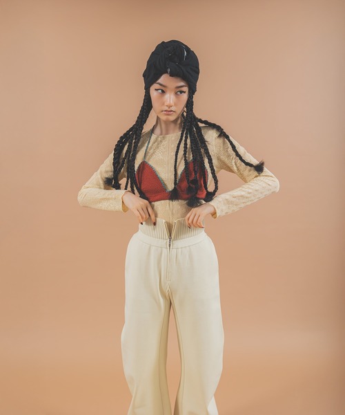 A CCORDION(アコーディオン)の「HIGH WAIST CURVE PANTS(その他パンツ・レディース・ブラック/グレー/イエロー・FREE)」の6枚目の写真