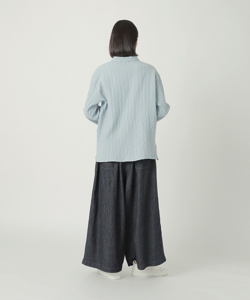 Plantation(プランテーション)の「シュリンクボイル / シャツ / (O)(シャツ/ブラウス・レディース・ホワイト/ライトブルー/ネイビー・M size/L size)」の9枚目の写真