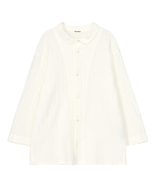 Plantation(プランテーション)の「シュリンクボイル / シャツ / (O)(シャツ/ブラウス・レディース・ホワイト/ライトブルー/ネイビー・M size/L size)」の11枚目の写真