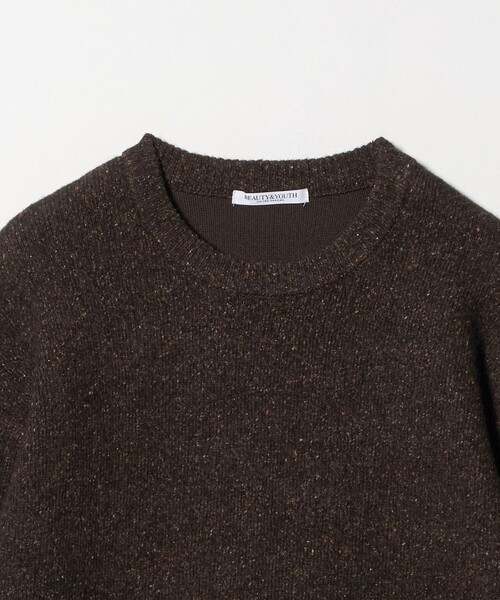 セール】ウールブレンド シルクネップ ニットプルオーバー（ニット