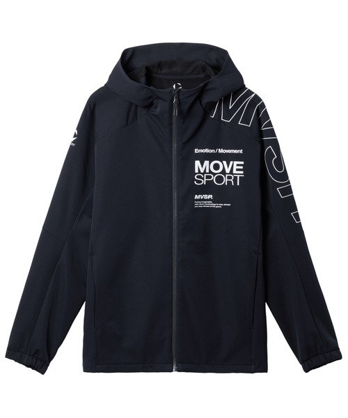 DESCENTE(デサント)の「デサント 【ACTIVE SUITS】HEATNAVI ソフトシェル フーディー(マウンテンパーカー・メンズ・ブルー/レッド/ネイビー・M/L/LL/3L)」の2枚目の写真