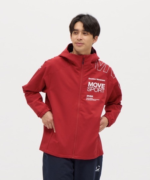 DESCENTE(デサント)の「デサント 【ACTIVE SUITS】HEATNAVI ソフトシェル フーディー(マウンテンパーカー・メンズ・ブルー/レッド/ネイビー・M/L/LL/3L)」の3枚目の写真
