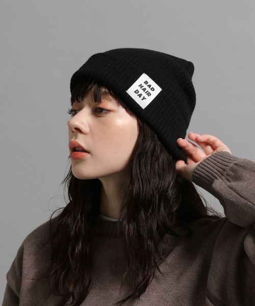 GEORGE'S(ジョージズ)の「カラーニットビーニー(ニットキャップ/ビーニー・メンズ・オレンジ/イエロー/パープル/ブラウン/グリーン/ブラック・FREE)」の2枚目の写真