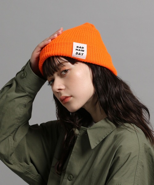 GEORGE'S(ジョージズ)の「カラーニットビーニー(ニットキャップ/ビーニー・メンズ・オレンジ/イエロー/パープル/ブラウン/グリーン/ブラック・FREE)」の10枚目の写真