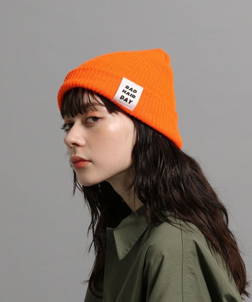 GEORGE'S(ジョージズ)の「カラーニットビーニー(ニットキャップ/ビーニー・メンズ・オレンジ/イエロー/パープル/ブラウン/グリーン/ブラック・FREE)」の11枚目の写真