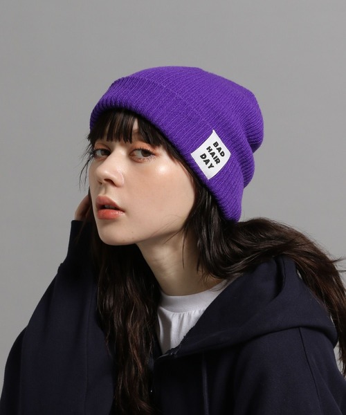GEORGE'S(ジョージズ)の「カラーニットビーニー(ニットキャップ/ビーニー・メンズ・オレンジ/イエロー/パープル/ブラウン/グリーン/ブラック・FREE)」の16枚目の写真
