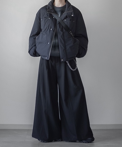 セール】【ELLUV/エルヴ】防風/ストレッチファブリック モードジップ