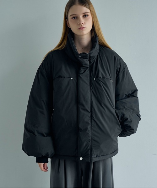 セール】【ELLUV/エルヴ】防風/ストレッチファブリック モードジップ