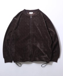 SITRY（シトリー）の「Drawstring Chenille Yarn Blouson/ドローコード オーバーサイズ  カットモール ブルゾン（ブルゾン）」