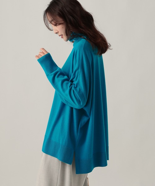 Elura（エルーラ）の「ハイネックポンチョニット/611690（ニット/セーター・レディース・ブラック/チャコールグレー/キャメル/ターコイズブルー・FREE）」の18枚目の写真