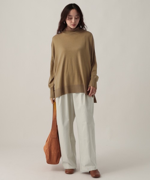 Elura（エルーラ）の「ハイネックポンチョニット/611690（ニット/セーター・レディース・ブラック/チャコールグレー/キャメル/ターコイズブルー・FREE）」の15枚目の写真