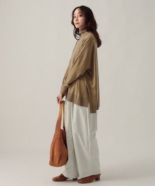 Elura（エルーラ）の「ハイネックポンチョニット/611690（ニット/セーター・レディース・ブラック/チャコールグレー/キャメル/ターコイズブルー・FREE）」の16枚目の写真