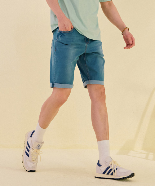 CHASECULT(チェイスカルト)の「男性Lトーンインバンディング5部デニムパンツ-DCRK2612E0D(その他パンツ・メンズ・スカイブルー・70/76/82/86)」の3枚目の写真