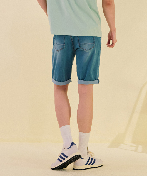 CHASECULT(チェイスカルト)の「男性Lトーンインバンディング5部デニムパンツ-DCRK2612E0D(その他パンツ・メンズ・スカイブルー・70/76/82/86)」の4枚目の写真