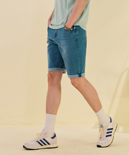 CHASECULT(チェイスカルト)の「男性Lトーンインバンディング5部デニムパンツ-DCRK2612E0D(その他パンツ・メンズ・スカイブルー・70/76/82/86)」の5枚目の写真