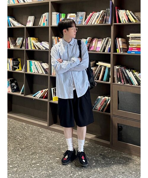 FRIZMWORKS（フリズムワークス）の「OG OXFORD OVERSIZED SHIRT _ BLUE（シャツ/ブラウス・メンズ・その他・SMALL/MEDIUM/LARGE/X-LARGE）」の5枚目の写真