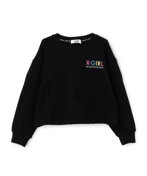 X-girl Stages（エックスガールステージス）の「カラフルバックロゴプリント 切替トレーナー（スウェット・キッズ・アイボリー/ブラック・120cm/140cm/90cm/100cm/110cm/130cm）」の17枚目の写真
