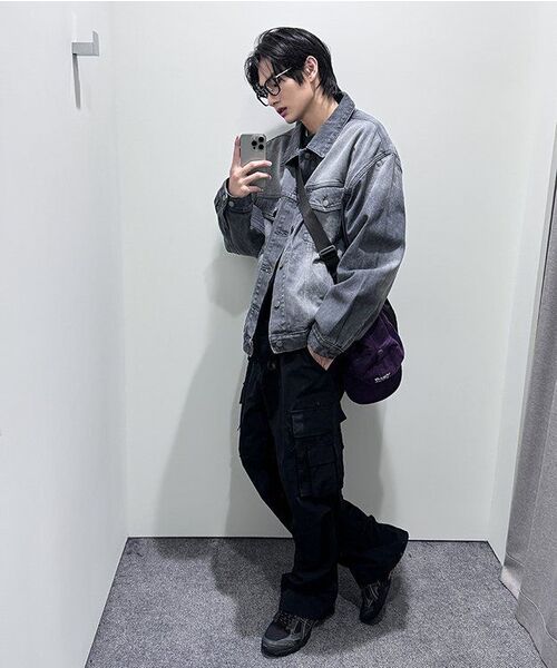 MUSINSA STANDARD（ムシンサスタンダード）の「[シティレジャー] ベルト付きマルチポケットカーゴパンツ [ブラック]（その他パンツ・メンズ・その他・40/26/27/28/29/42/36/34/32/30/31）」の21枚目の写真