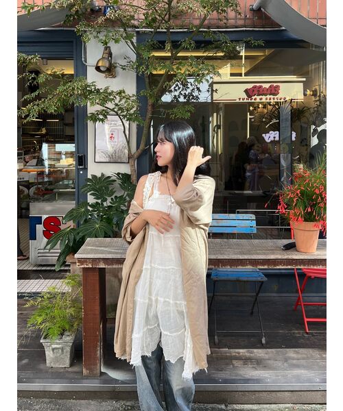 MUSINSA STANDARD WOMAN（ムシンサスタンダードウーマン）の「ウィメンズライトウェイトルーズストレートデニムパンツ[ライトインディゴ]（デニムパンツ・レディース・その他・30/24/25/26/27/28/29）」の9枚目の写真
