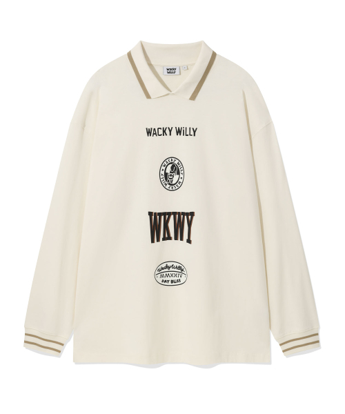 Wacky WiLLy(ワッキーウィリー)の「カラーポイントロングスリーブクリーム(Tシャツ/カットソー・レディース・その他・SMALL/MEDIUM/LARGE)」の2枚目の写真